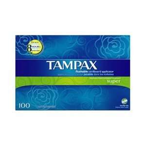  Tampax Regular Absorbency Tampons, 100ct