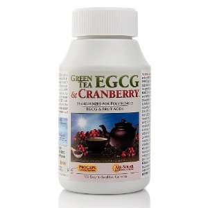   Green Tea EGCG and Cranberry   180 Capsules