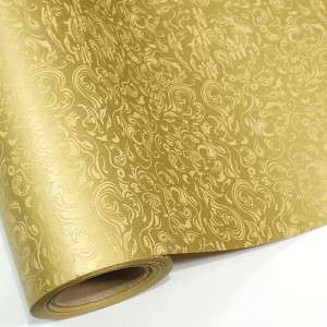 NEW Metalic Gold BULK Roll Wrapping Gift Paper 65ft 20M  