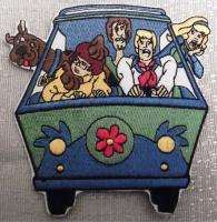 SCOOBY DOO CAST in MYSTERY MACHINE Embroidered PATCH  