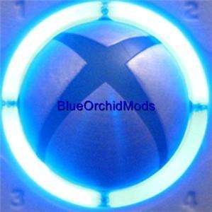XBOX 360 Ring of Light MOD KIT ROL 4 BLUE LED FREE S&H  
