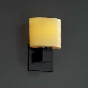 CandleAria Aero One Light Wall Sconce Shade Color Amber, Metal Finish 