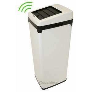  52 Liter Touchless Trashcan Square White