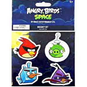   SPACEFlat Magnet 4Pack #2 Red Bird, Ice Bird Lazer Bird Toys & Games