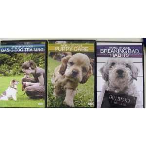 Dog Training DVD Set (Puppy Care, Basic Dog Training, & Breaking Bad 