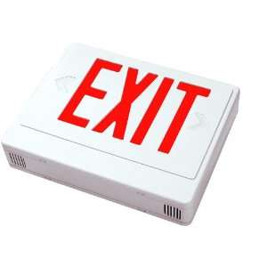  REMOTE CAPABLE LED EXIT SIGN, , SGL/DBL UNIV., RED LETTER 