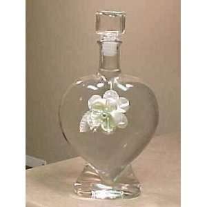   Wedding Unity Ceremony Heart Decorated Deluxe Vase Bottle From Italy