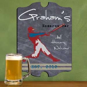 Vintage Personalized Homerun Tavern Sign 