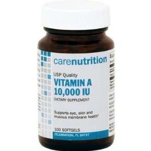  Care Nutrition Vitamin A 10,000 Iu   100 Softgels Health 