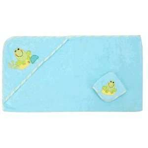  Baby Hooded Towel and Washcloth Set   Frog Baby