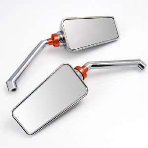 Quality Moped Chrome Plated Side Rear View Moped Mirrors for Kawasaki 