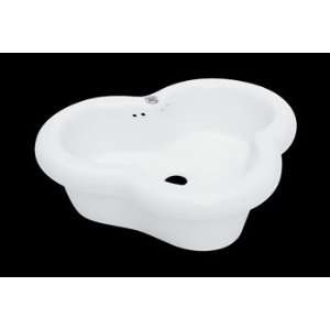 Clover White Vitreous China Over Counter Vessel Sink