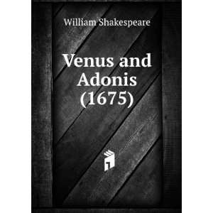  Venus and Adonis (1675) William Shakespeare Books