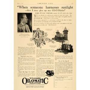  1926 Ad Williams Oil O Matic Heating James Curwood 