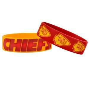   NFL Kansas City Chiefs Bulky Bandz Bracelet 2 Pack